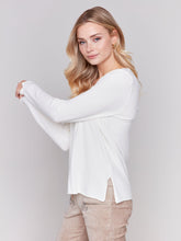 Load image into Gallery viewer, Charlie b Basic V Neck Sweater
