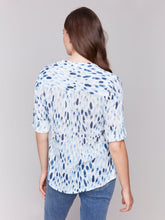 Load image into Gallery viewer, Charlie b Cotton Gauze Half Button Blouse
