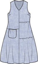 Load image into Gallery viewer, Habitat Sleeveless Maya Dress with V-Neck and One Patch Pocket
