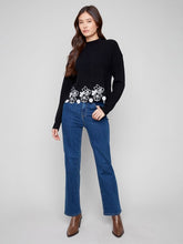 Load image into Gallery viewer, Charlie b Mock Neck Sweater with Lace
