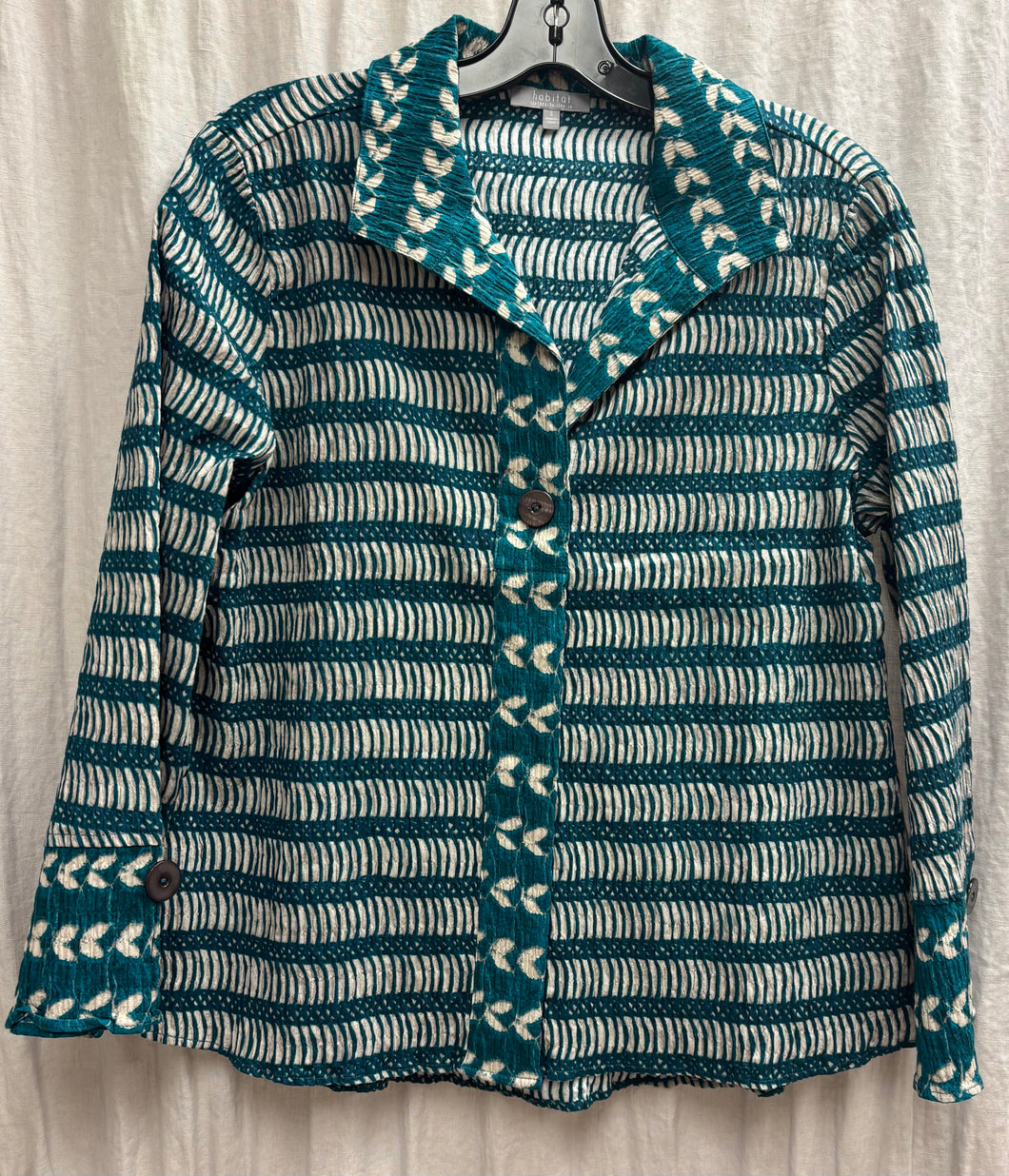 Habitat Hidden Placket Shirt in Mixed Print