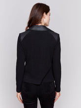 Load image into Gallery viewer, Charlie b Vintage Faux Leather and Rib Knit Combo Perfecto Jacket
