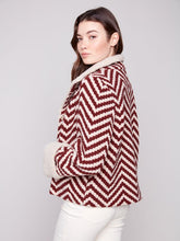 Load image into Gallery viewer, Charlie b Boucle Short Jacket with Sherpa Trim
