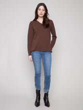 Load image into Gallery viewer, Charlie b Basic V Neck Sweater
