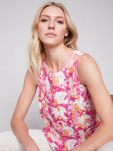 Load image into Gallery viewer, Charlie b Printed Sleeveless Linen Top
