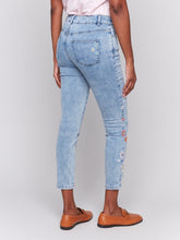 Load image into Gallery viewer, Charlie b Skinny Leg Pant with Embroidery
