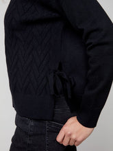 Load image into Gallery viewer, Charlie b Cowl Neck Sweater with Side Slit
