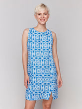 Load image into Gallery viewer, Charlie b Printed Sleeveless Crew Neck Dress
