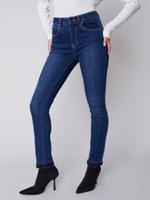 Load image into Gallery viewer, Charlie b Skinny Jeans with Chain Hem

