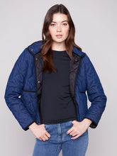 Load image into Gallery viewer, Charlie b Quilted Puffer Jacket with Removable Hood
