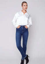 Load image into Gallery viewer, Jeans with Eyelet Hem Detail
