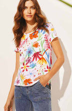 Load image into Gallery viewer, Charlie b Printed Organic Cotton Slub Short Sleeve Tee
