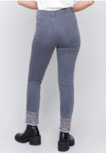 Load image into Gallery viewer, Charlie b Light Grey Jean with Embroidered Hem
