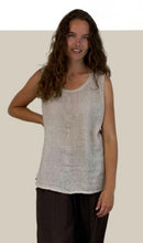 Load image into Gallery viewer, Plum Loco Linen Sleeveless Top
