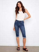 Load image into Gallery viewer, Charlie b Stretch Denim Pedal Pushers
