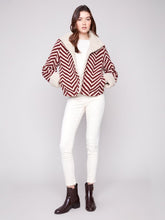 Load image into Gallery viewer, Charlie b Boucle Short Jacket with Sherpa Trim
