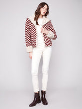 Load image into Gallery viewer, Charlie b Boucle Short Jacket with Sherpa Trim

