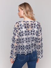 Load image into Gallery viewer, Charlie b 3/4 Sleeve Crochet Top
