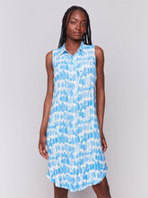 Load image into Gallery viewer, Charlie b Printed Sleeveless Button-Front Dress
