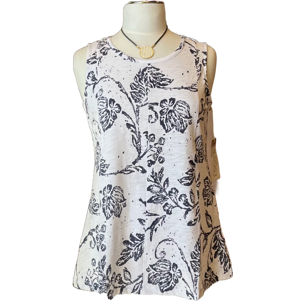 Escape by Habitat Seamed Floral Tank Top