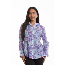 Load image into Gallery viewer, Long Sleeve Blouse with Delicate Pin Tucks , Button Down Front and Collar
