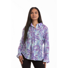 Load image into Gallery viewer, Long Sleeve Blouse with Delicate Pin Tucks , Button Down Front and Collar
