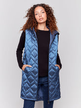 Load image into Gallery viewer, Charlie b Long Quilted Puffer Vest
