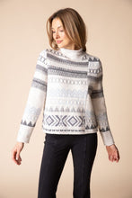 Load image into Gallery viewer, Habitat Snowdrift Sweater with a crew neckline and Nordic Print
