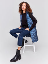 Load image into Gallery viewer, Charlie b Long Quilted Puffer Vest
