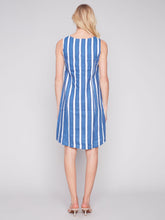 Load image into Gallery viewer, Charlie b A-Line Sleeveless Dress with Buttoned Shoulder Straps
