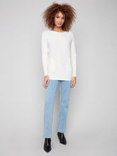 Load image into Gallery viewer, Charlie b Plushy Knit Crew Knit Sweater

