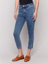 Load image into Gallery viewer, Charlie b Side Mini Tab Slim Jean
