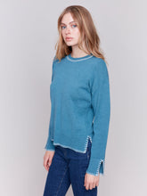 Load image into Gallery viewer, Charlie b Blanket Stitch Sweater
