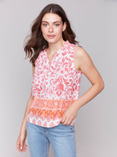 Load image into Gallery viewer, Charlie b Printed Sleeveless Top
