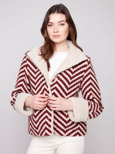 Load image into Gallery viewer, Charlie b Boucle Short Jacket with Sherpa Trim
