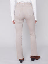 Load image into Gallery viewer, Charlie b Stretch Twill Flare Pant with Assymetrical Opening at Hem
