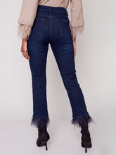 Load image into Gallery viewer, Charlie b Removable Feather Hem Jeans
