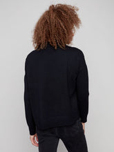 Load image into Gallery viewer, Charlie b Cowl Neck Sweater with Side Slit
