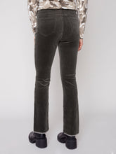 Load image into Gallery viewer, Charlie b Stretch Corduroy Flare Pant with Assymetrical Opening at Hem
