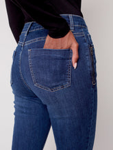 Load image into Gallery viewer, Charlie b Stretch Denim Pant with Zipper Detail
