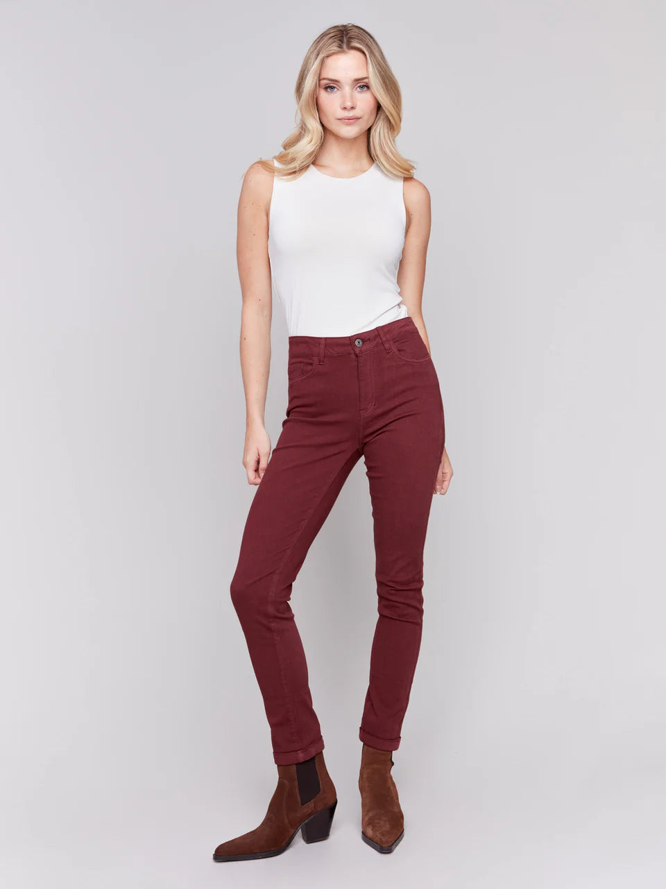 Charlie b Cuffed Twill Pant