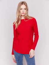 Load image into Gallery viewer, Charlie b Knit Sweater with Lace Up Cuffs
