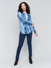 Load image into Gallery viewer, Charlie b Printed Plush Knit Sweater
