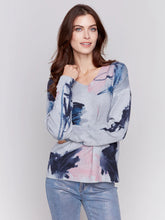 Load image into Gallery viewer, Charlie b Printed Plush Knit Sweater
