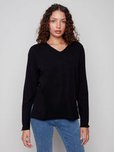 Load image into Gallery viewer, Charlie b Basic V Neck Sweater
