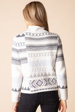 Load image into Gallery viewer, Habitat Snowdrift Sweater with a crew neckline and Nordic Print
