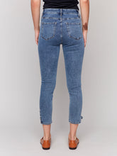 Load image into Gallery viewer, Charlie b Side Mini Tab Slim Jean
