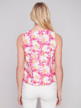 Load image into Gallery viewer, Charlie b Printed Sleeveless Linen Top
