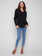 Load image into Gallery viewer, Charlie b Basic V Neck Sweater
