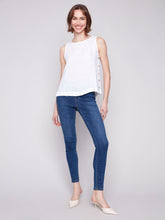 Load image into Gallery viewer, Charlie b Side Button Linen Tank Top

